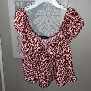 Almost Famous Cropped Off The Shoulder Top L